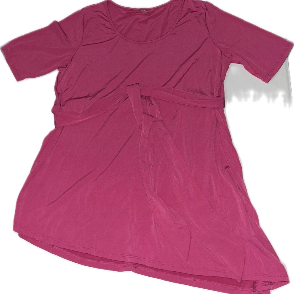 NWT Phiphany Pink Asymmetrical Blouse